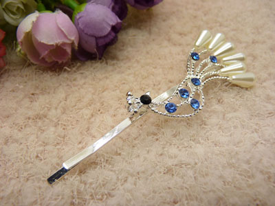 韩国正品 永久闪耀  合金保色珍珠缠绕复古宫廷甜美-大弓夹22号	