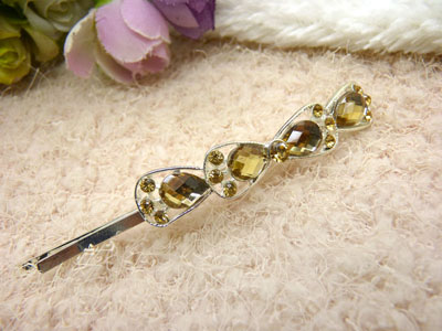 韩国正品  永久闪耀 合金保色对夹竖夹顶夹水钻正品 小头饰品21号