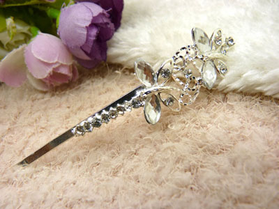 韩国正品  永久闪耀 合金保色对夹竖夹顶夹水钻正品 小头饰品韩国-21号