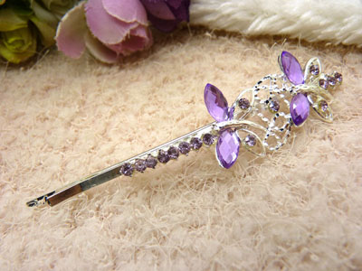 韩国正品 永久闪耀合金保色对夹竖夹顶夹水钻正品 小头饰品韩国-21号	