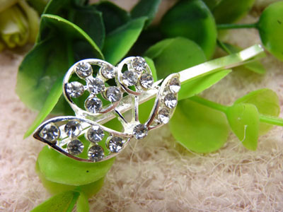 韩国正品 永久闪耀 合金保色对夹竖夹顶夹水钻正品 小头饰品韩国-20号	