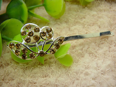 韩国正品 合金保色 永久闪耀发卡对夹竖夹顶夹水钻正品 小头饰品韩国-20号	