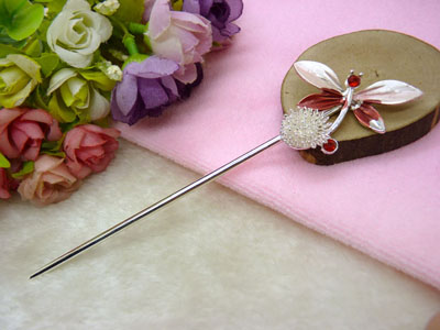 手工复古典岫玉发簪子发叉汉服旗袍古装头饰发叉-27号	