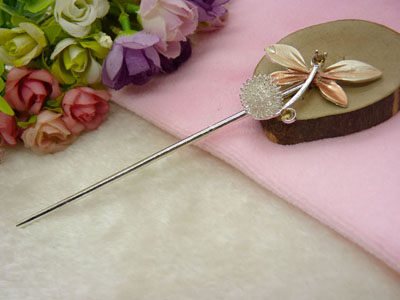 手工复古典岫玉发簪子发叉汉服旗袍古装头饰发叉-27号	