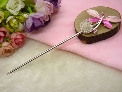 手工复古典岫玉发簪子发叉汉服旗袍古装头饰发叉-27号	