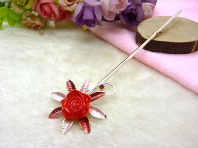 手工复古典岫玉发簪子发叉汉服旗袍古装头饰发叉-27号