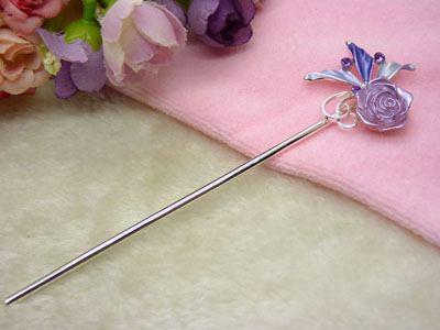 手工复古典岫玉发簪子发叉汉服旗袍古装头饰发叉-27号	