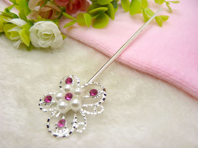 手工复古典岫玉发簪子发叉汉服旗袍古装头饰发叉-27号	