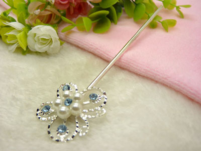 手工复古典岫玉发簪子发叉汉服旗袍古装头饰发叉-27号	