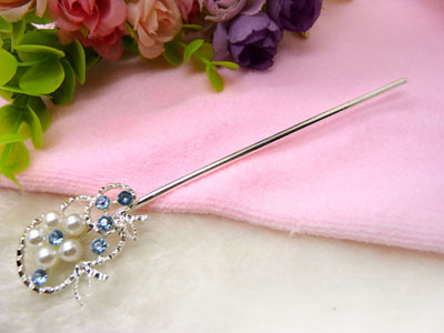 手工复古典岫玉发簪子发叉汉服旗袍古装头饰发叉-27号	