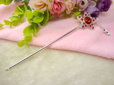 手工复古典岫玉发簪子发叉汉服旗袍古装头饰发叉-27号	