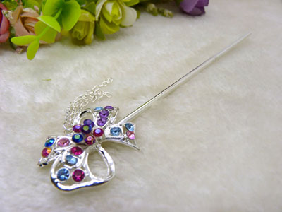 手工复古典岫玉发簪子发叉汉服旗袍古装头饰发叉-27号	