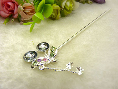 手工复古典岫玉发簪子发叉汉服旗袍古装头饰发叉-27号	