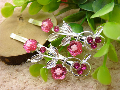 韩国头饰繁花春水发夹对夹边夹刘海夹-长拱夹对夹17号