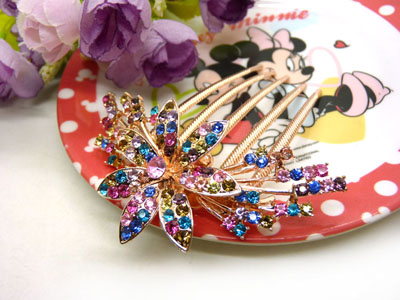 镶钻水钻盘发插梳发梳发插发簪插梳盘发发饰-22号-12号