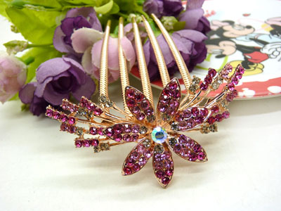 镶钻水钻盘发插梳发梳发插发簪插梳盘发发饰-22号-12号