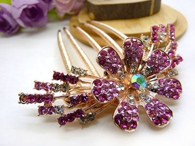 镶钻水钻盘发插梳发梳发插发簪插梳盘发发饰-22号-12号	