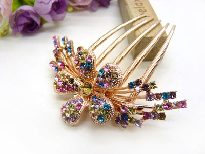 镶钻水钻盘发插梳发梳发插发簪插梳盘发发饰-22号-12号	