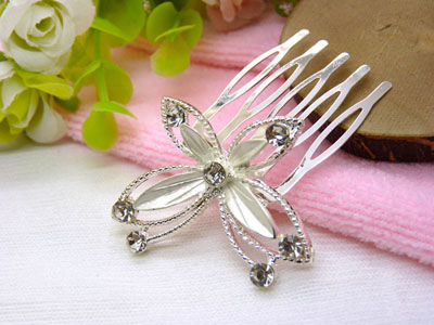 进口水钻发梳头饰品韩版发卡发插	