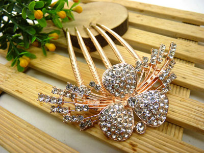 镶钻水钻盘发插梳发梳发插发簪插梳盘发发饰-22号-12号