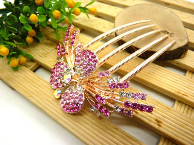 镶钻水钻盘发插梳发梳发插发簪插梳盘发发饰-22号-12号	