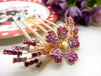 镶钻水钻盘发插梳发梳发插发簪插梳盘发发饰-22号-12号