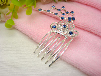 进口水钻发梳头饰品 韩版发卡发插	