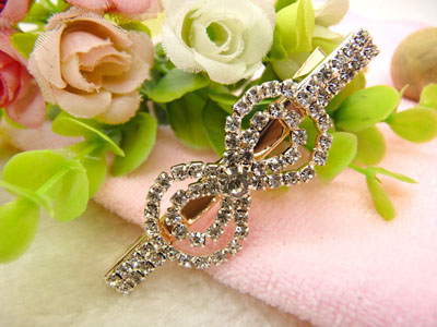 韩国鸭嘴夹发饰水钻发夹边夹一字夹刘海夹