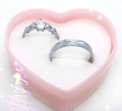 对戒简单爱情简约时尚韩版男女士潮人指环 礼品盒装	