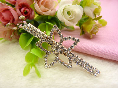 韩国鸭嘴夹发饰水钻发夹边夹一字夹刘海夹头饰