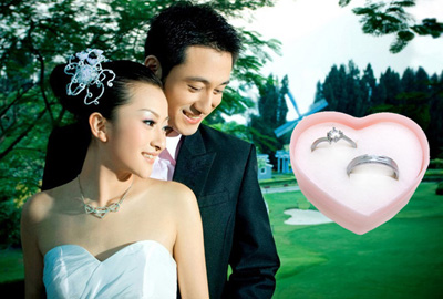 对戒 简单爱情简约时尚韩版男女士潮人指环 礼品盒装	