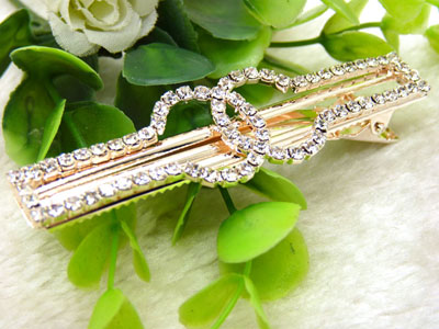 韩版水钻刘海夹蝴蝶结对夹头饰批发