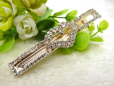 韩版水钻刘海夹蝴蝶结对夹头饰批发 鸭嘴夹发饰边夹 发卡