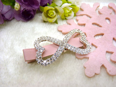 韩版水钻发夹蝴蝶结鸭嘴夹抓夹刘海一字夹顶夹边夹