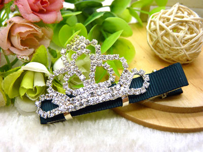 韩版水钻发夹蝴蝶结鸭嘴夹抓夹刘海一字夹顶夹边夹