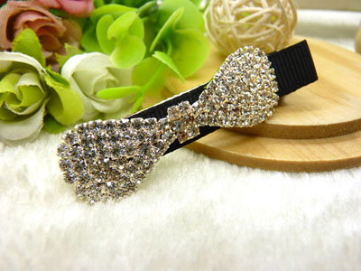 韩版水钻发夹蝴蝶结鸭嘴夹抓夹刘海一字夹顶夹边夹