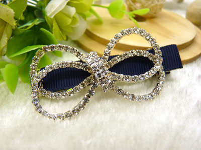 韩版水钻发夹蝴蝶结鸭嘴夹抓夹刘海一字夹顶夹边夹对夹流行美发饰