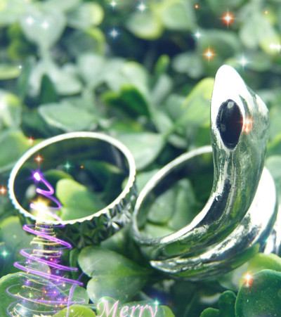 韩版蛇形戒指  韩版潮人男士情侣对戒 个性时尚指环	