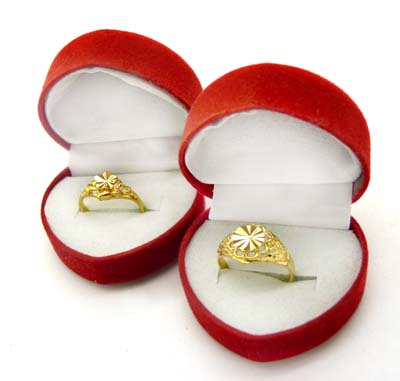 久不掉色 保色镀金戒指 女士镀真黄金戒指 新娘结婚指环24k男士戒指 礼品盒装（7）