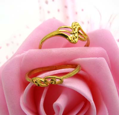 终身保色黄金男戒女戒情侣金戒指 满天星车花戒指 潮流戒指（7*7）