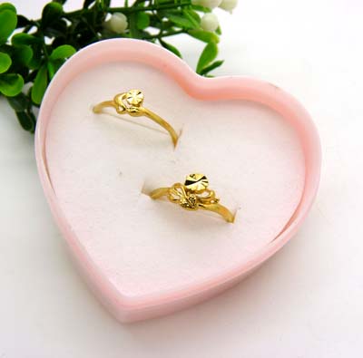 终身保色黄金男戒女戒情侣金戒指 满天星车花戒指 潮流戒指（7*7）	