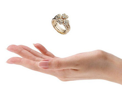 电镀玫瑰金 几何元素春夏款戒指 镶钻 女 韩版赠送3个精美戒指盒