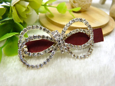 蝴蝶结鸭嘴夹抓夹刘海一字夹顶夹边夹  合金保色 韩国正品