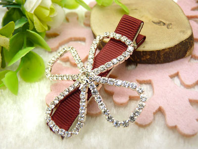 蝴蝶结鸭嘴夹抓夹刘海一字夹顶夹边夹对夹  合金保色 韩国正品