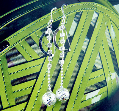 日韩饰品/水钻合金/保色耳饰