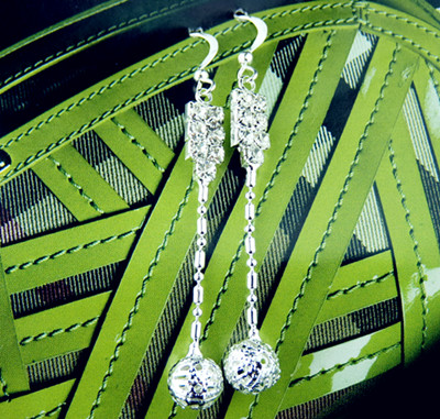 日韩饰品/水钻合金/保色耳饰