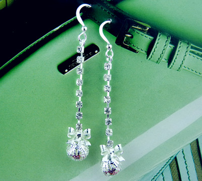 日韩饰品/水钻合金/保色耳饰	