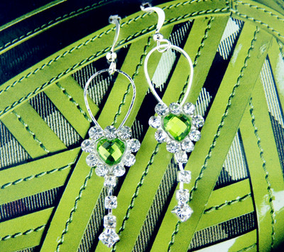 日韩饰品/水钻合金/保色耳饰