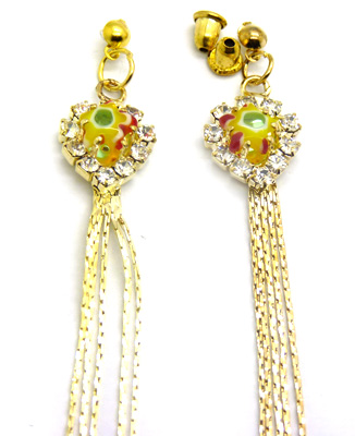 长款流苏时尚耳环气质夸张合金属夜店高档耳钉	