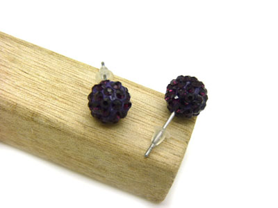 响当当饰品星星球耳钉施华洛世奇水钻耳钉	